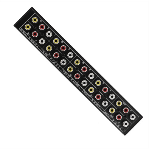 8 in 2 Out Way AV Switcher 3 Video L/R Audio Switch Box 1
