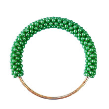 Pearl Handle Chain Bag Handbag Purse Handles DIY Handmade-Green
