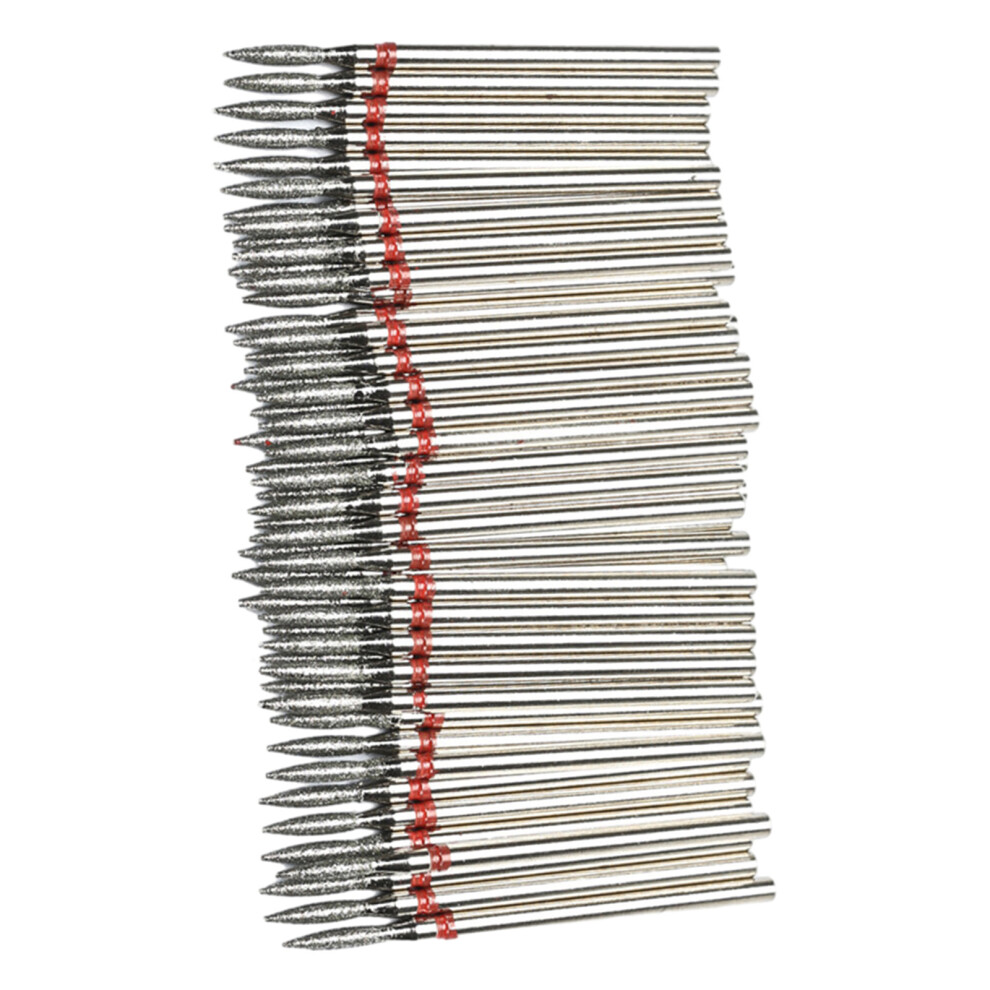 50Pcs Diamond Nail Drill Cuticle Clean Bit Set Milling-LA4