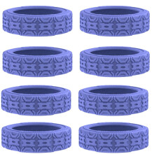 4/8pcs Protect Your Suitcase Wheels from-Purple 8 pieces
