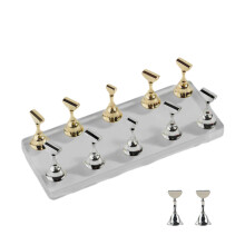 Durable Acrylic Nail Art Practice Stand Magnetic Fingernail-1