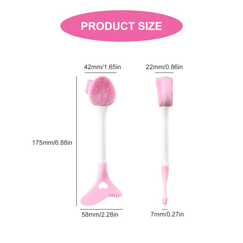 Pack of 2 Gentle Silicone Face Brushes for Deep Cleansing and 2
