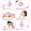 Pack of 2 Gentle Silicone Face Brushes for Deep Cleansing and 6
