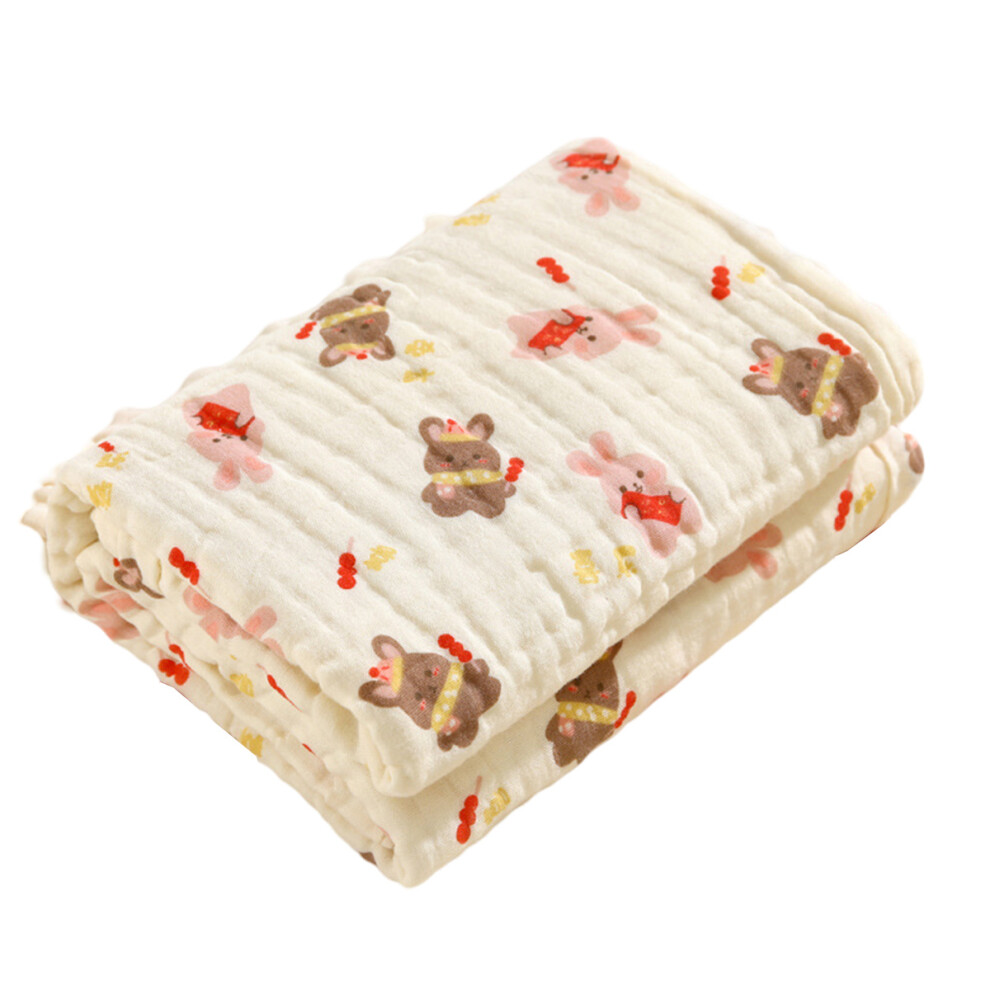 Lightweight Newborn Nursery & Crib Blanket Receiving Blankets, Toddler & Infant Bedding Swaddle Wrap Blankets, Soft Muslin Baby Blanket with Breathabl