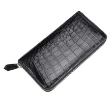 Modern Texture Wallet Stylish Long Wallet for Men Casual-Black