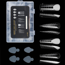 Duals Forms Acrylic Nail System UV Gel Nail Mold Full-Set 03