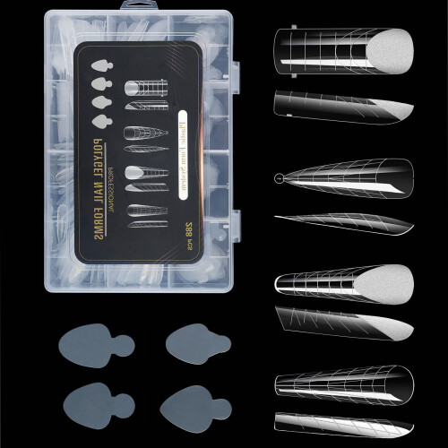 Duals Forms Acrylic Nail System UV Gel Nail Mold Full-Set 03