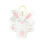Cute Rabbit Pendant Keychain Stylish Keyring Decoration-White 1