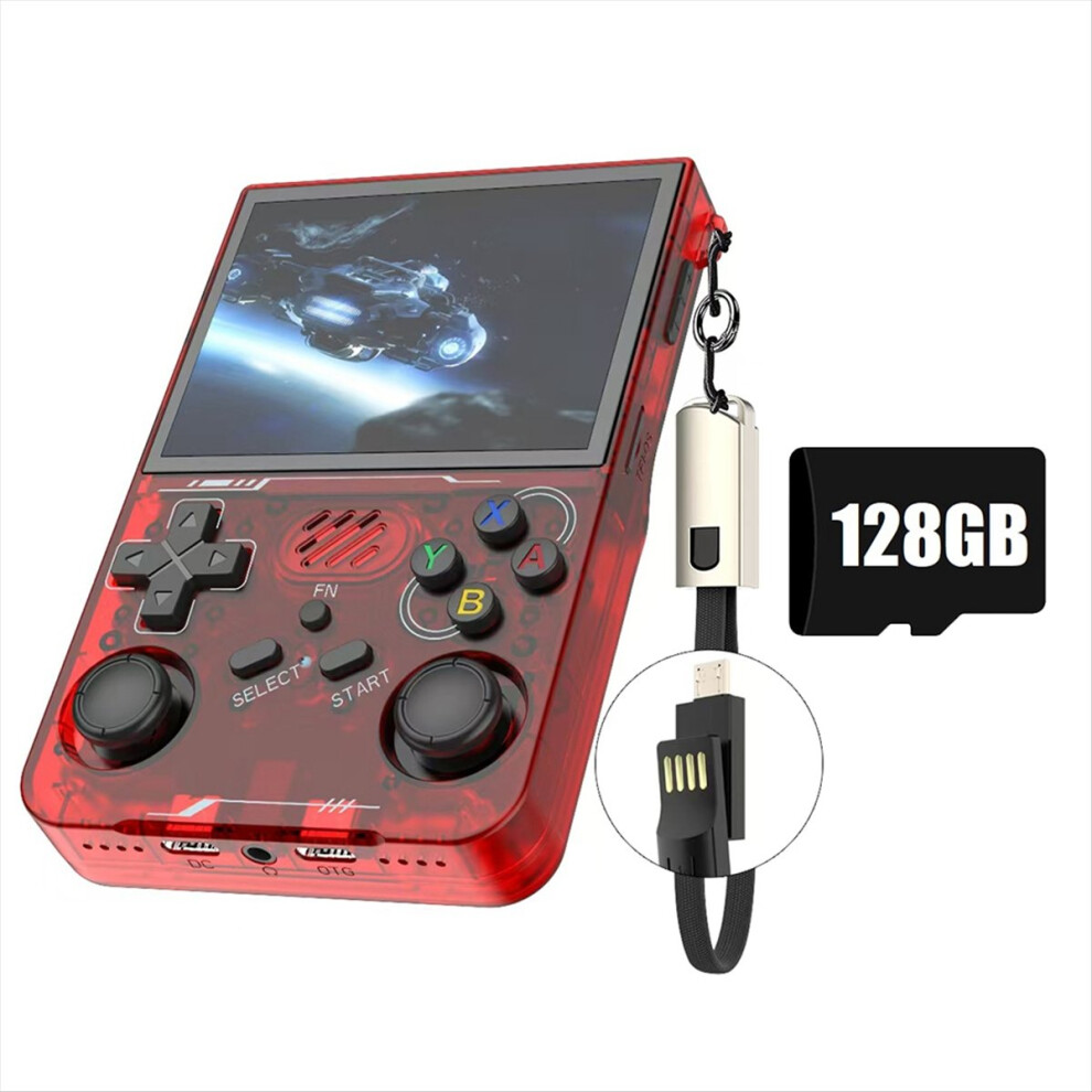 R36xx Retro Handheld Game Console 128G 30000+Games Wifi Linux Portable Pocket Video Player 3.5 Inch For Kid Gift C 4852902505000