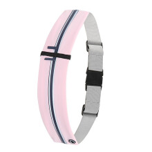 2023 Waist Bag Slim Fanny Pack Large-Pink double zipper