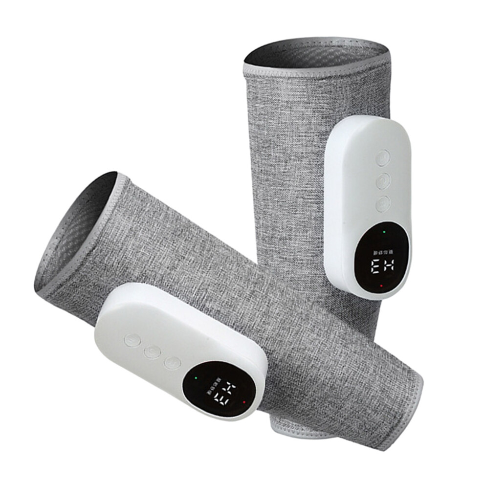 Cordless Leg Massager Wireless Air Compression Calf-Gray Double