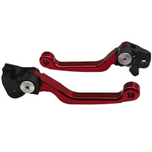 Aluminum Motorcycle Clutch Brake Levers Red Universal Fit For Most Models Alloy Construction