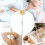 Bath Brushes LongHandle Back Scrubber With DoubleSided Density Bristles Cream Colored 3