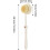 Bath Brushes LongHandle Back Scrubber With DoubleSided Density Bristles Cream Colored 4