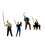 Anglerfigur aus Harz im Maßstab 1:64,-4er-Set 1