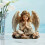 Statue d'ange gardien, Figurines d'ange de guérison-Modèle B33 6