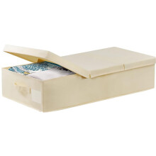 Opvouwbare opbergtassen voor onder het bed met een stevig en inklapbaar ontwerp, opvouwbare opbergbakken met een deksel met klittenbandsluiting en