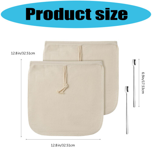 Multipurpose Food Grade Organic Cotton Filter Reusable Cold Brew 2