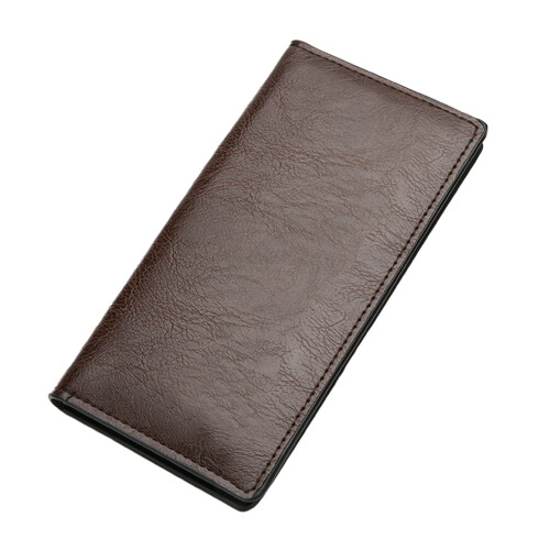 Versatile PU Wallet Slim PU Wallet with Card Slots-dark brown