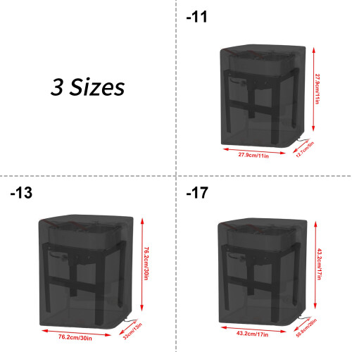 Housse pour friteuse à dinde pour utilisation en-17x17x20 pouces 2