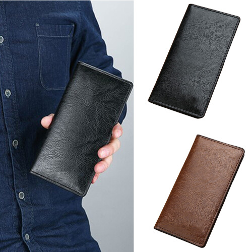 Versatile PU Wallet Slim PU Wallet with Card Slots-dark brown 2