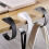 2Pcs Practical Table Hook for Bag Backpacks and Purse-Gray 2