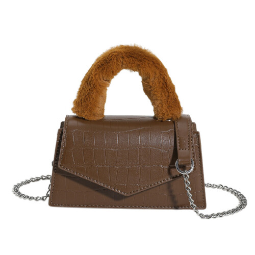 Chic and Functional Shoulder Bag Fashionable and-brown