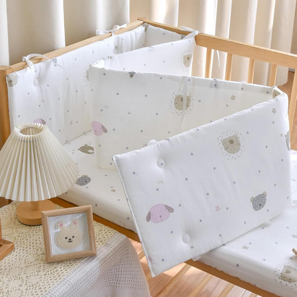 (240*28cm, C11) Cot Side Protectors Cot Liner Protecting for Baby Bed Child Bed Guard Toddler Bed Guard Toddler Bed Rail Cot Liner Breat