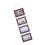 Hanging Picture Frames Collage Wall-Wood color 1