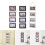 Hanging Picture Frames Collage Wall-Wood color 3