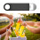 Pack of 3 Beer Bottle Openers with Rubberized Handle for 6