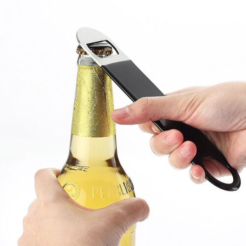 Pack of 3 Beer Bottle Openers with Rubberized Handle for 1