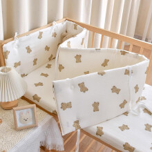 (160*28cm, C12) Cot Side Protectors Cot Liner Protecting for Baby Bed Child Bed Guard Toddler Bed Guard Toddler Bed Rail Cot Liner Breat
