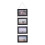 Hanging Photo Frame Display Horizontal Pictures Collage-Black 1