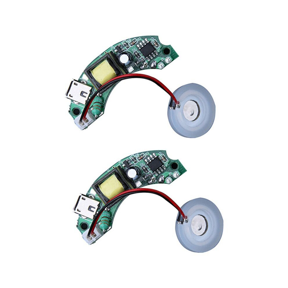 Exogio 2Pcs 5V Humidifier Driver Board Mist Maker Atomization Discs Stable Ultra Fine Low Power Big Circuit Accessories