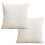 Soft Velours Pillow Protectors Bean Shape Throw-White 1