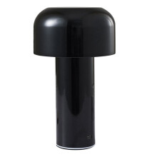 Mushroom Touch Table Lamp Bedroom Bar Desktop Decorative Atmosphere Rechargeable USB Night Light Black