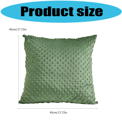 Soft Velours Pillow Protectors Bean Shape Throw-White 2