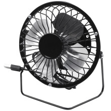 2.5W 5V Solar Powered Panel Iron Fan for Home Office Outdoor Traveling Fishing 4 Inch Cooling Ventilation USB New