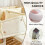 (120×28cm, N04) Breathable Cot Bumper, Cot Side Cushions, 360 Adjustable Padding with Headboard Protector, Anti-Suffocation Crib 5