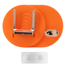 Organizzatore per accessori per capelli in materiale PP, supporto pieghevole da parete per asciugacapelli con vano per il cavo, per casa e bagno