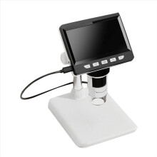 4.3Inch Digital Microscope for Adults, Magnification with 8 Ajustable LED Fill Lights, USB Phone Repair