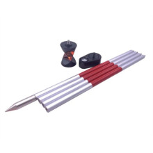 Mini 360 Degree Prism for Type Total Station Replace GRZ101 Survey + 4 Poles with Soft Bag a Bubble