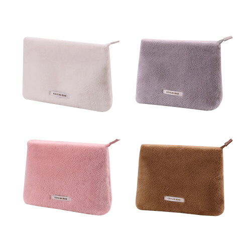 Small Makeup Brush Pouch Cosmetic Bag Organizer Bag-Gray 1
