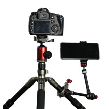 Aluminium Alloy Portable Arm Mobile Phone Motion Camera Universal Metal First Angle Accessories,Black