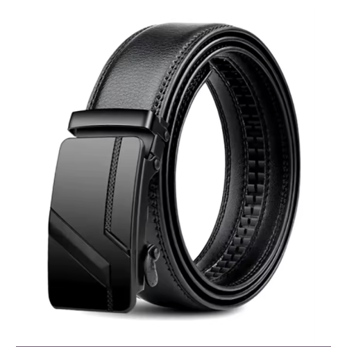 Mens Luxury Automatic Buckle Belt  (Black)