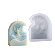 Angel in Waves Silicone Candle Mold For Candle Soap Making and