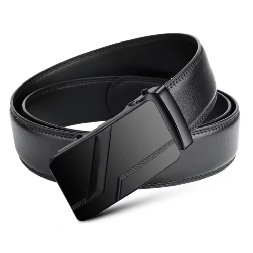 Mens Luxury Automatic Buckle Belt  (Black) 1