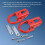 2PCS Front Towing Hook Red New for 2015-2019 FL3Z1 6