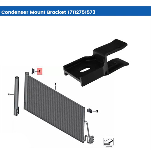Car A/C Condenser Mount Bracket 17112751573 for JC 2